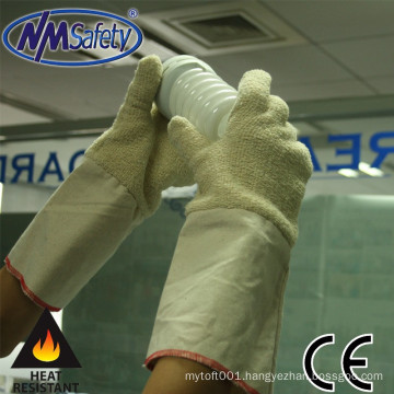 NMSAFETY heat resistant cooking gloves with long cuff